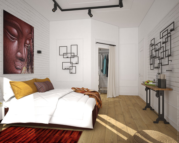 Фото из портфолио Лофт по-восточному – фотографии дизайна интерьеров на INMYROOM