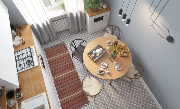 Фото из портфолио Трехкомнатная квартира на мансардном этаже. – фотографии дизайна интерьеров на INMYROOM