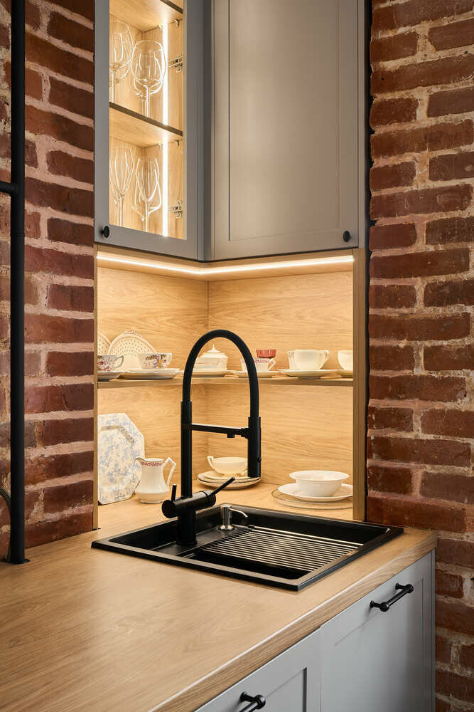 Фотография: Кухня и столовая в стиле Лофт, Скандинавский, Современный, Квартира, Проект недели, Москва, 2 комнаты, 40-60 метров, Designbox, Анастасия Громова – фото на INMYROOM Фотография: Кухня и столовая в стиле Лофт, Скандинавский, Современный, Квартира, Проект недели, Москва, 2 комнаты, 40-60 метров, Designbox, Анастасия Громова – фото на INMYROOM