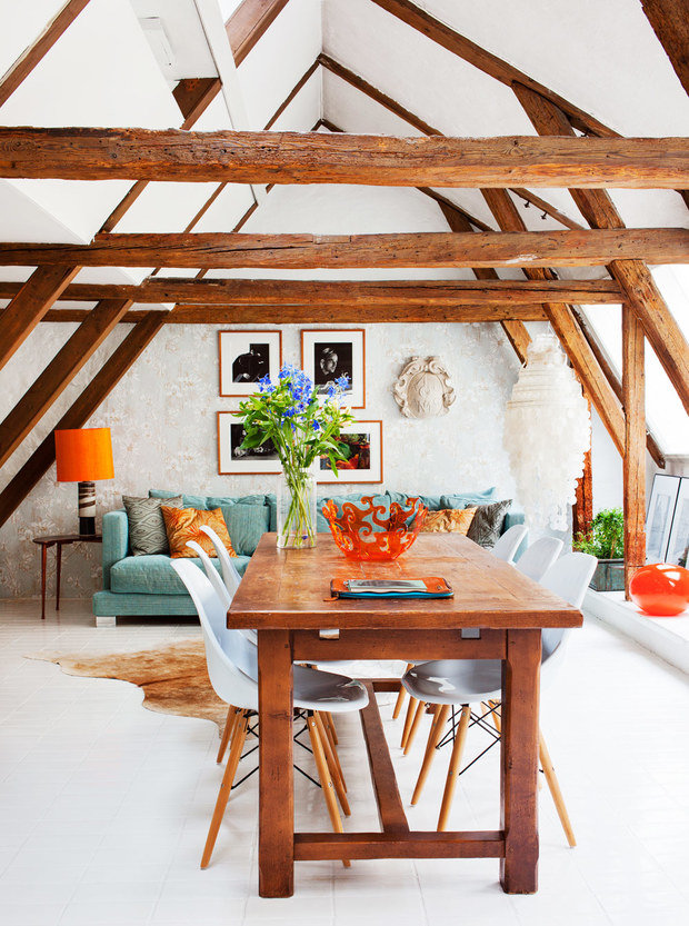 Фото из портфолио Cмесь классики, этно и блошиного рынка – фотографии дизайна интерьеров на INMYROOM