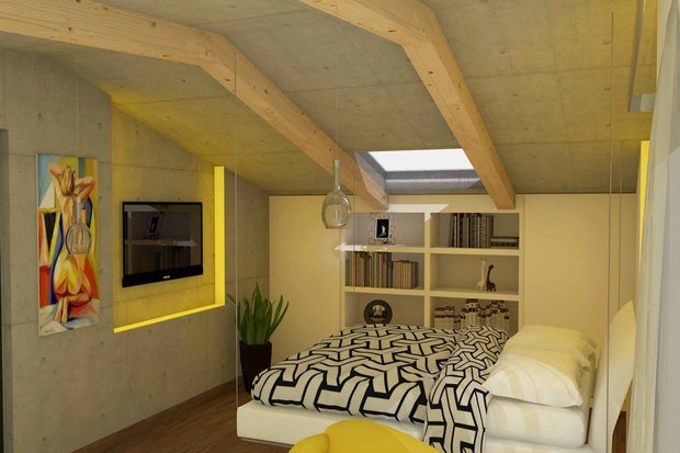 Фото из портфолио "Солнечный лофт" для программы "Дачный ответ" – фотографии дизайна интерьеров на INMYROOM