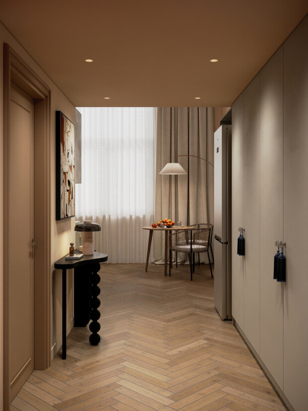 Фотография: Прихожая в стиле Современный, Квартира, Проект дня, Московская область, Ирина Собыленская, 4 и больше, 60-90 метров, эклектичный с элементами этники и современного дизайна – фото на INMYROOM