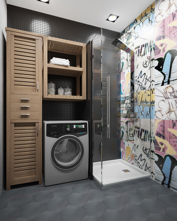 Фотография: Ванная в стиле Лофт, Проект недели, П-3М, GM-Interior – фото на INMYROOM