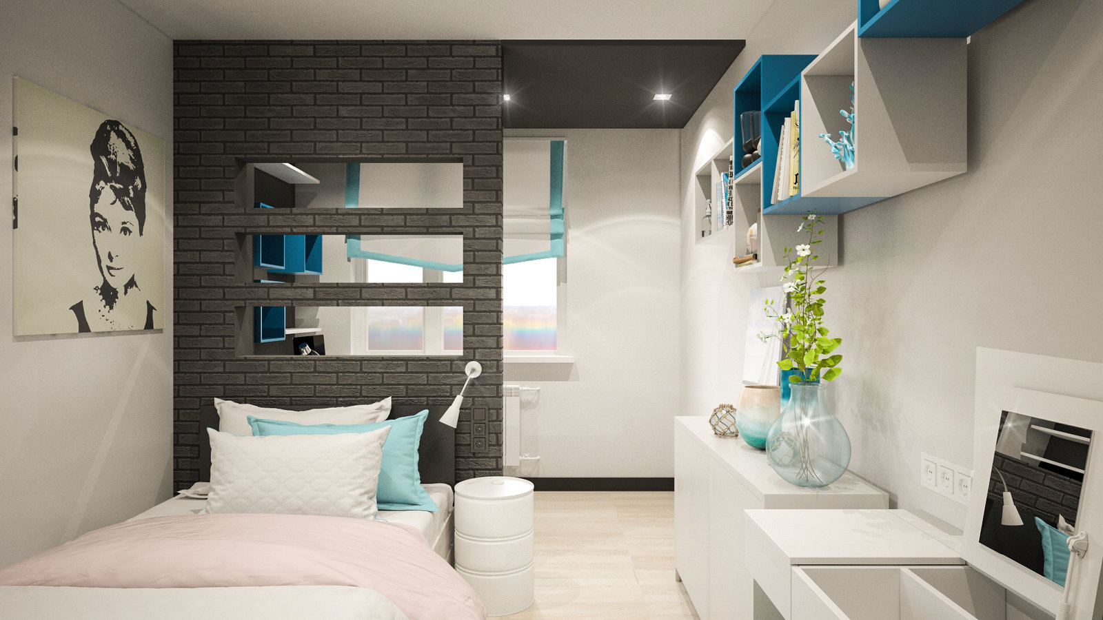 Фото из портфолио Интерьер двухкомнатной квартиры для молодой семьи – фотографии дизайна интерьеров на INMYROOM Фото из портфолио Интерьер двухкомнатной квартиры для молодой семьи – фотографии дизайна интерьеров на INMYROOM