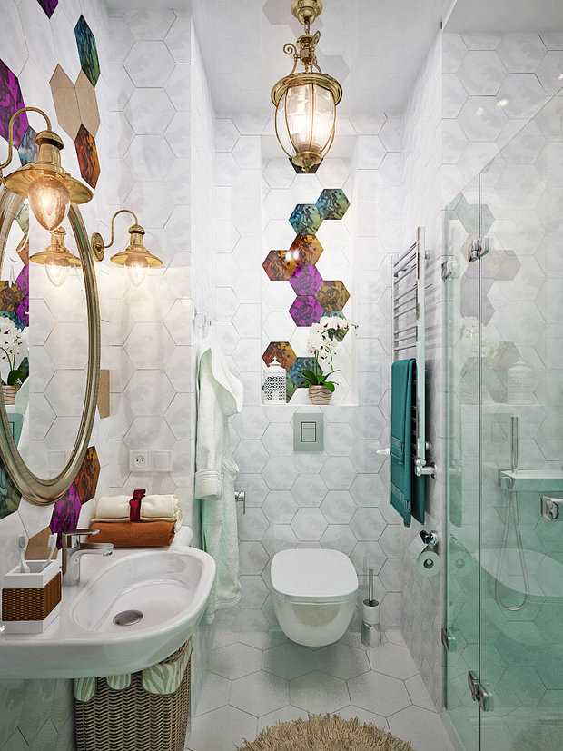 Фото из портфолио Баланс стиля и комфорта - дизайн ванной комнаты – фотографии дизайна интерьеров на INMYROOM