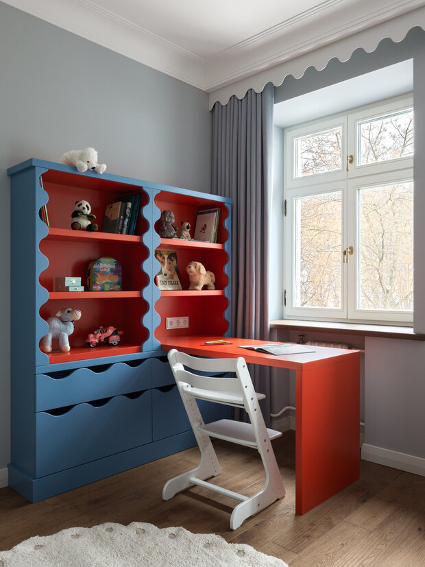 Фотография: Детская в стиле Современный, Классический, Квартира, Проект дня, Москва, Кирпичный дом, 4 и больше, 60-90 метров, Винтажный, Мария Ефанова – фото на INMYROOM