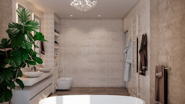 Фото из портфолио Bathroom in private house – фотографии дизайна интерьеров на INMYROOM