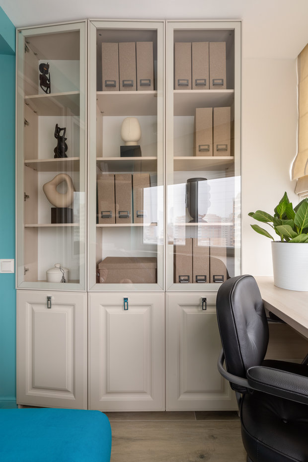 Фотография: Кабинет в стиле Современный, Квартира, Проект недели, Москва, 3 комнаты, 60-90 метров, Анастасия Бондарева, Bond Design – фото на INMYROOM