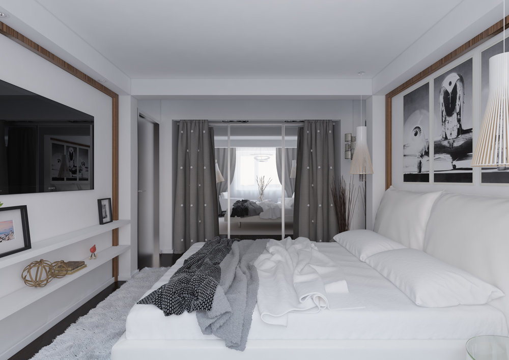 Фотография: Спальня в стиле Современный, Квартира, Дома и квартиры, Проект недели – фото на INMYROOM Фотография: Спальня в стиле Современный, Квартира, Дома и квартиры, Проект недели – фото на INMYROOM