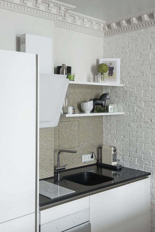 Фотография: Кухня и столовая в стиле Скандинавский, Современный, Квартира, Проект недели, Москва, Валерия Дзюба, Nido Interiors, новостройка – фото на INMYROOM