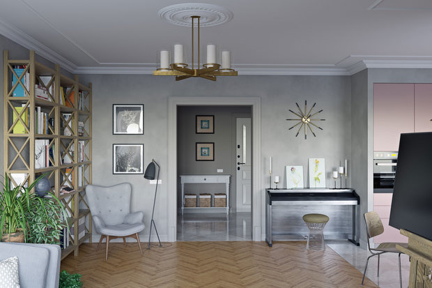 Фото из портфолио OLMO Flat-Taganka – фотографии дизайна интерьеров на INMYROOM