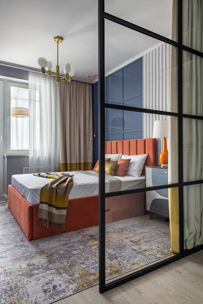 Фотография: Спальня в стиле Современный, Классический, Квартира, Проект недели, Москва, 3 комнаты, Более 90 метров, Юлия Сергеева – фото на INMYROOM