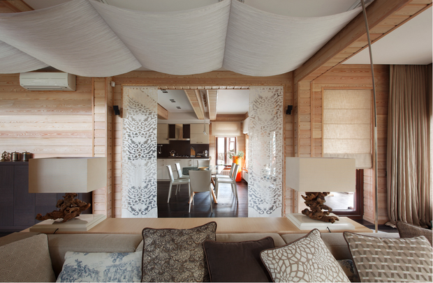 Фотография: Кухня и столовая в стиле Современный, Эко, Дом, Дача, Гид, Дом и дача, как обустроить дом из бруса, дом из бруса, интерьер дома из бруса, идеи для дома из бруса, dom-iz-brusa – фото на INMYROOM