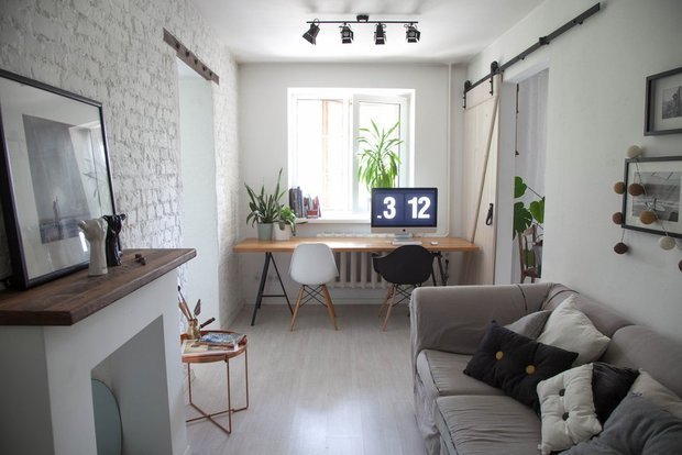 Фотография: Гостиная в стиле Скандинавский, Гид, Хрущевка – фото на INMYROOM