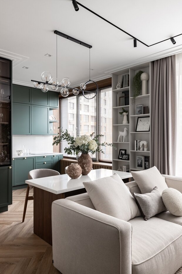 Фотография: Кухня и столовая в стиле Современный, Квартира, Студия, Проект дня, Москва, до 40 метров, Sloyarch – фото на INMYROOM