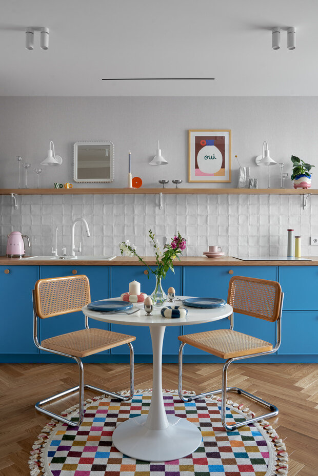 Фотография: Кухня и столовая в стиле Современный, Эклектика, Квартира, Проект дня, Беларусь, Минск, 2 комнаты, 60-90 метров, Анжелика Макаревич – фото на INMYROOM