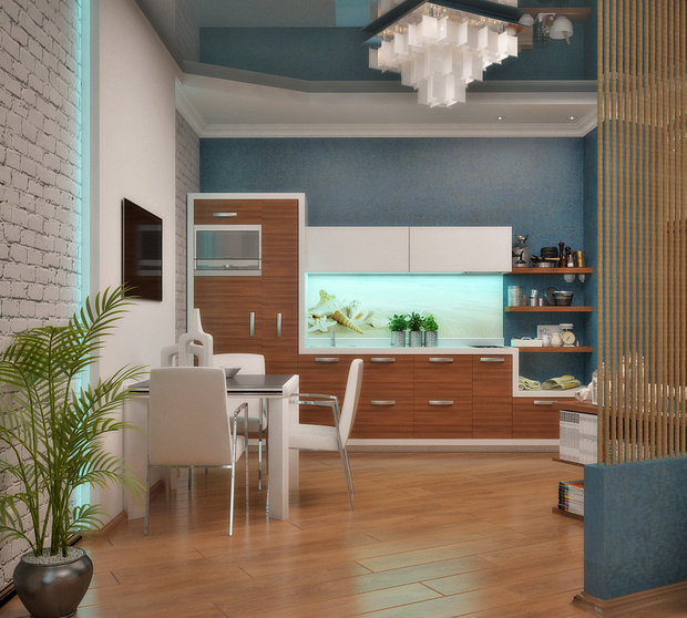 Фото из портфолио А вы любите скинали? – фотографии дизайна интерьеров на INMYROOM