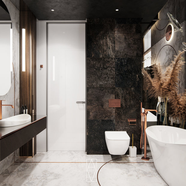 Фото из портфолио Люксовый интерьер квартиры в Москве 130м2 – фотографии дизайна интерьеров на INMYROOM