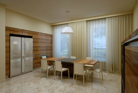 Гостиная и Кухня. Таунхаус Подмосковье.