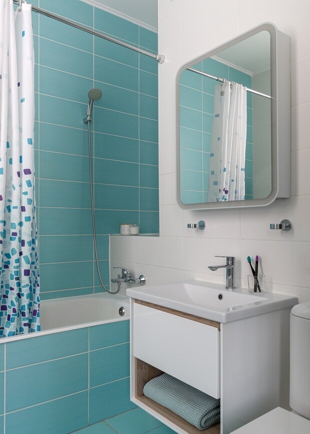 Фотография: Ванная в стиле Современный, Квартира, Проект недели, Красногорск, 4 и больше, Более 90 метров, Ирина Бородина – фото на INMYROOM