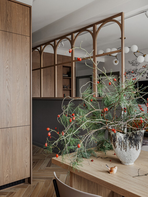 Фотография: Кухня и столовая в стиле Современный, Эклектика, Квартира, Проект дня, Минск, 3 комнаты, Анастасия Венедчук – фото на INMYROOM