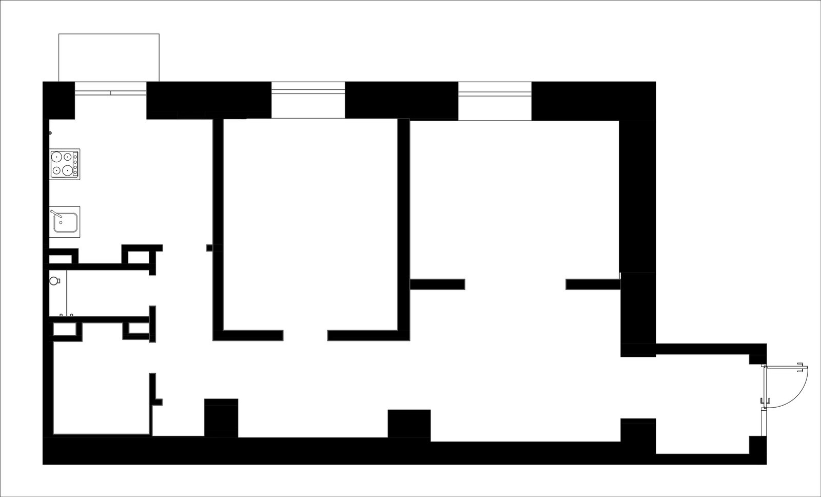 Фотография: Планировки в стиле , Квартира, Перепланировка, Москва, Никита Зуб, 2 комнаты, 60-90 метров, планировочная среда – фото на INMYROOM Фотография: Планировки в стиле , Квартира, Перепланировка, Москва, Никита Зуб, 2 комнаты, 60-90 метров, планировочная среда – фото на INMYROOM