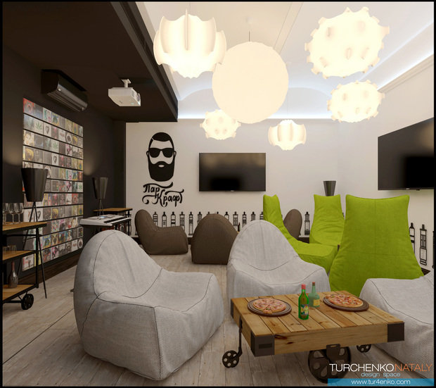 Фото из портфолио Дизайн вейп бара Паркрафт – фотографии дизайна интерьеров на INMYROOM