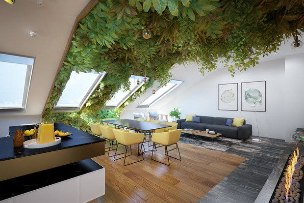 Фотография: Кухня и столовая в стиле Лофт, Эко – фото на INMYROOM