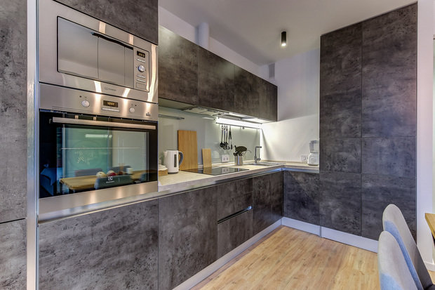 Фото из портфолио Ремонт 1 комнатной квартиры для брутального мужчины – фотографии дизайна интерьеров на INMYROOM