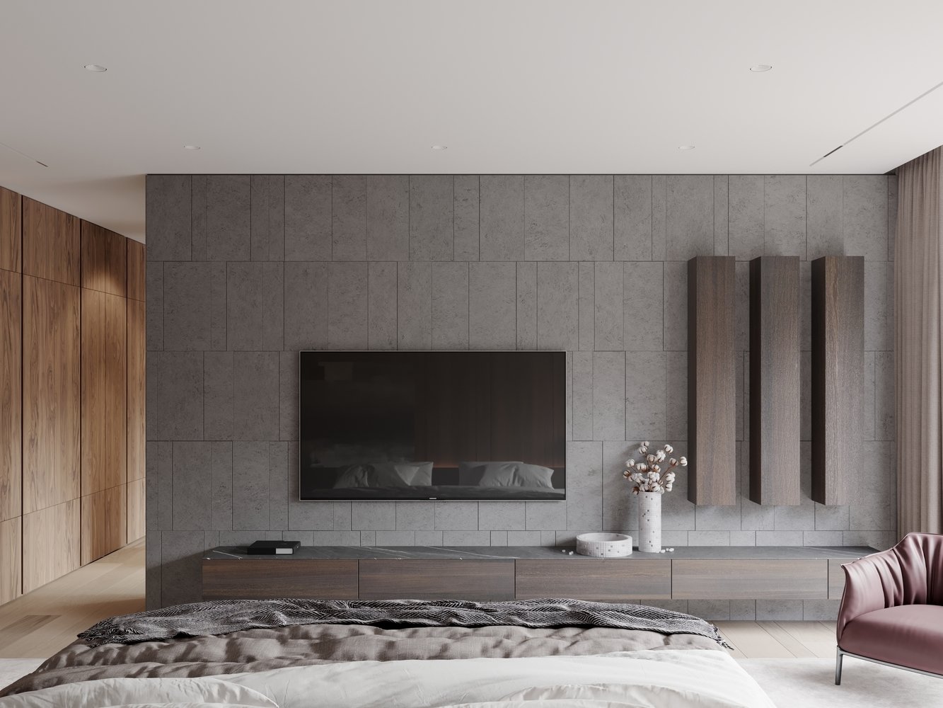 Фотография: Спальня в стиле Современный, Квартира, Проект недели, 4 и больше, Более 90 метров, Ab-architects, Level Barvikha – фото на INMYROOM Фотография: Спальня в стиле Современный, Квартира, Проект недели, 4 и больше, Более 90 метров, Ab-architects, Level Barvikha – фото на INMYROOM