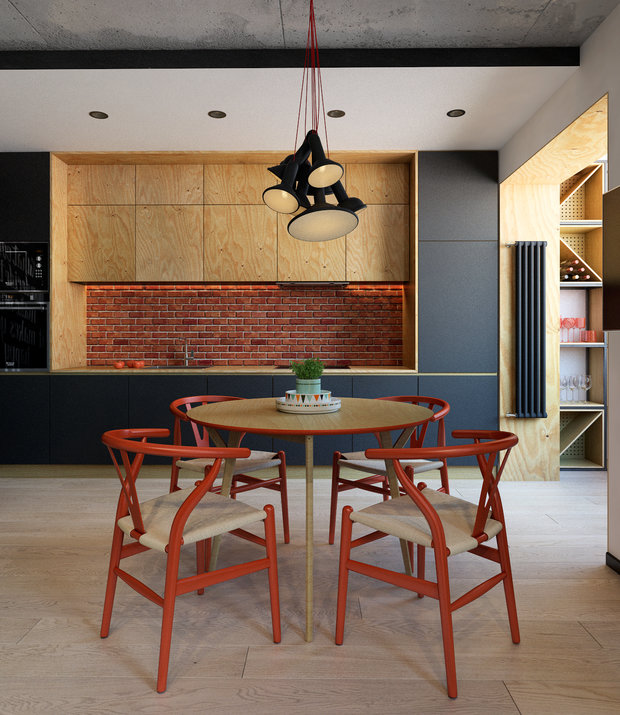 Фото из портфолио Квартира для молодой пары в Краснодаре – фотографии дизайна интерьеров на INMYROOM