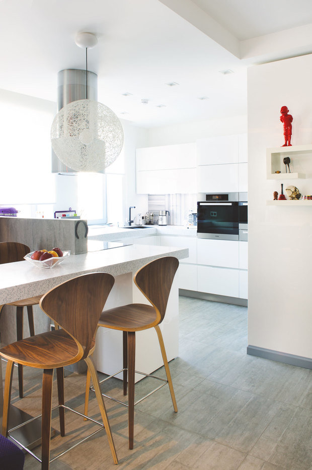 Фотография: Кухня и столовая в стиле Хай-тек, Лофт, Квартира, Дома и квартиры, Проект недели, Поп-арт – фото на INMYROOM