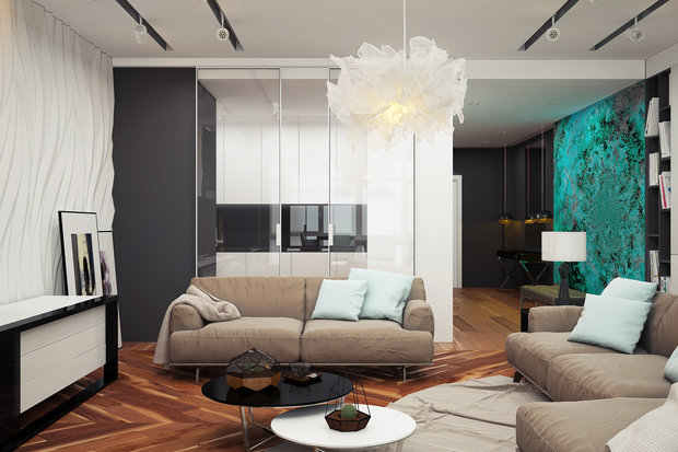 Фото из портфолио Оттенки малахита – фотографии дизайна интерьеров на INMYROOM