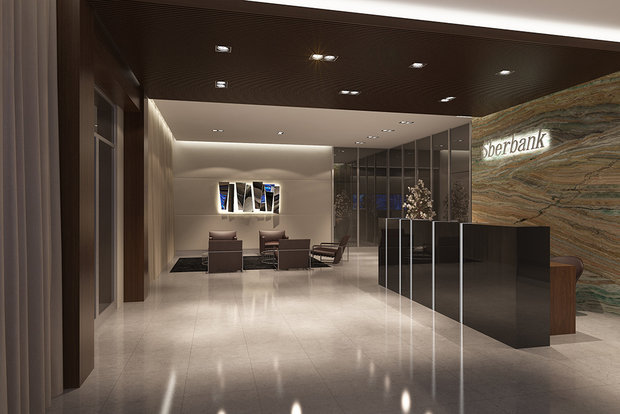 Фото из портфолио 2013_Входная зона Сбербанка – фотографии дизайна интерьеров на INMYROOM
