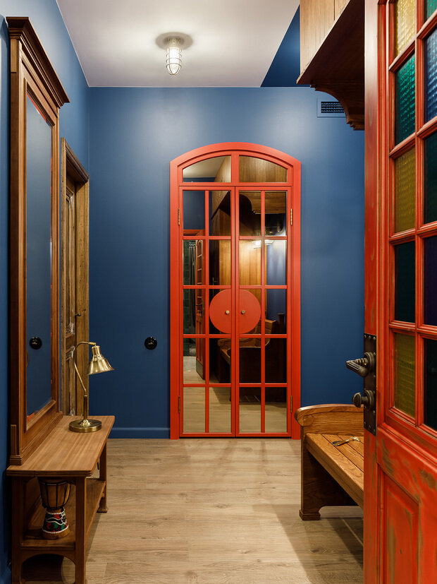 Фотография: Прихожая в стиле Лофт, Современный, Эклектика, Винтажный, Квартира, Проект недели, Санкт-Петербург, 2 комнаты, 40-60 метров, Анна Король – фото на INMYROOM