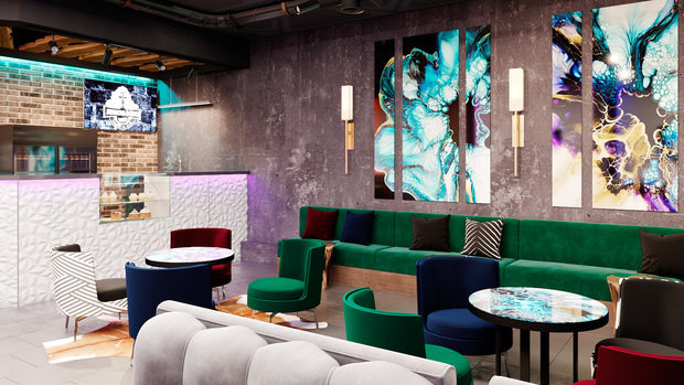 Фото из портфолио Кальянная – фотографии дизайна интерьеров на INMYROOM