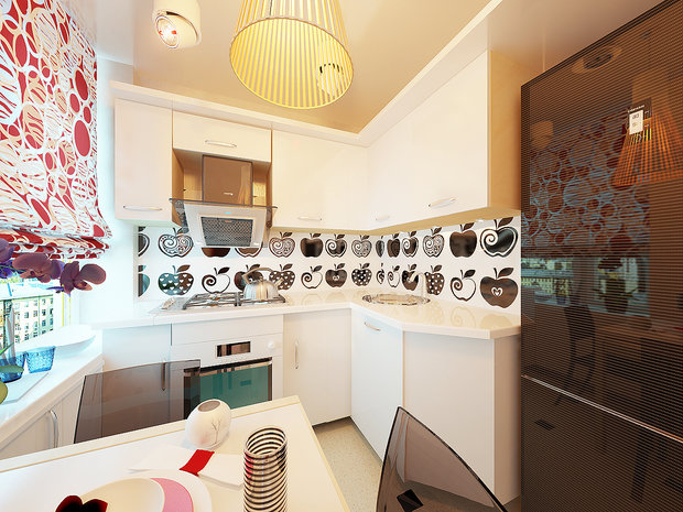 Фото из портфолио яркая квартира Дины на сиреневом бульваре – фотографии дизайна интерьеров на INMYROOM