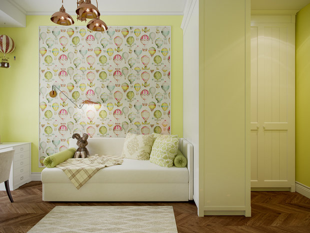 Фотография: Детская в стиле Классический, Современный, Квартира, Проект недели, Химки, Екатерина Попова, Московская область, Студия 3.14, Тимур Абдрахманов, Борис Комаровский, новостройка, Алена Горшкова, Монолитный дом, 4 и больше, Более 90 метров – фото на INMYROOM