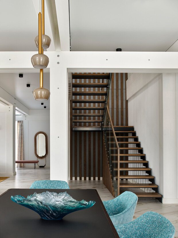 Фотография: Кухня и столовая в стиле Современный, Проект дня, Дача, Подмосковье, Блочный дом, 4 и больше, Более 90 метров, Марина Жеренко – фото на INMYROOM