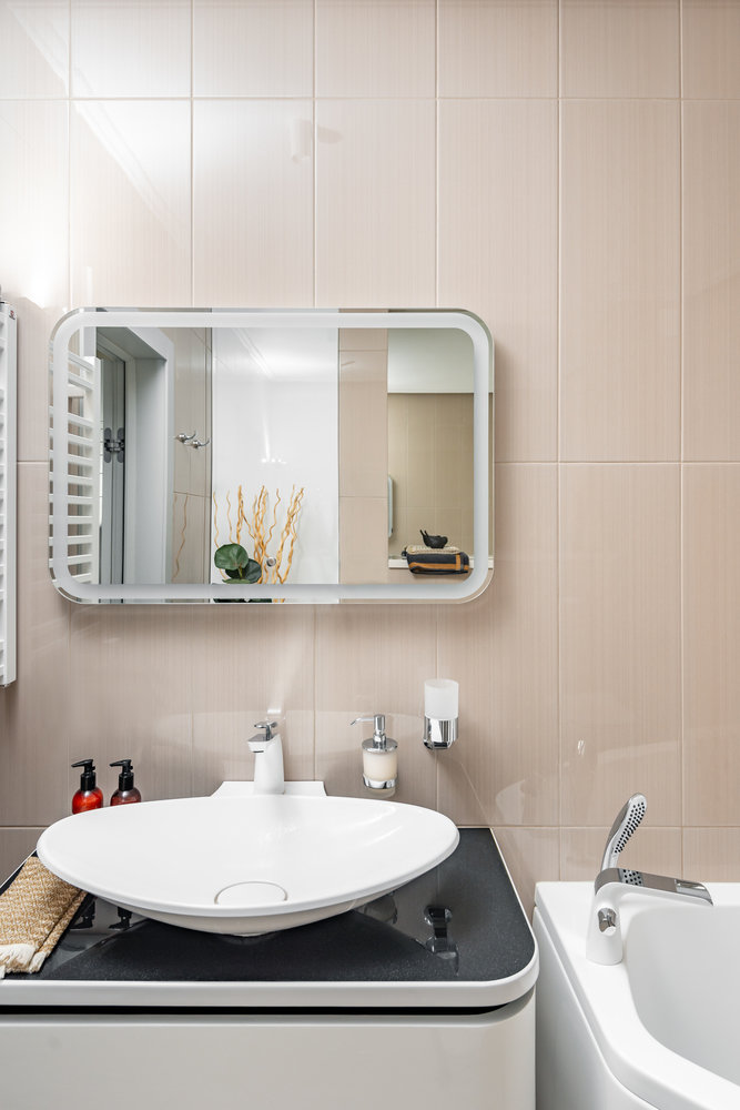 Фотография: Ванная в стиле Современный, Квартира, Проект недели, Бежевый, Оранжевый, Челябинск, 4 и больше, Более 90 метров, Юлия Сафонова – фото на INMYROOM Фотография: Ванная в стиле Современный, Квартира, Проект недели, Бежевый, Оранжевый, Челябинск, 4 и больше, Более 90 метров, Юлия Сафонова – фото на INMYROOM