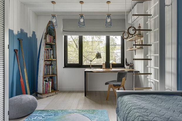 Фотография: Детская в стиле Современный, Скандинавский, Квартира, Проект дня, Москва, Панельный дом, 3 комнаты, 60-90 метров, 1605, Алена Ромашкова – фото на INMYROOM