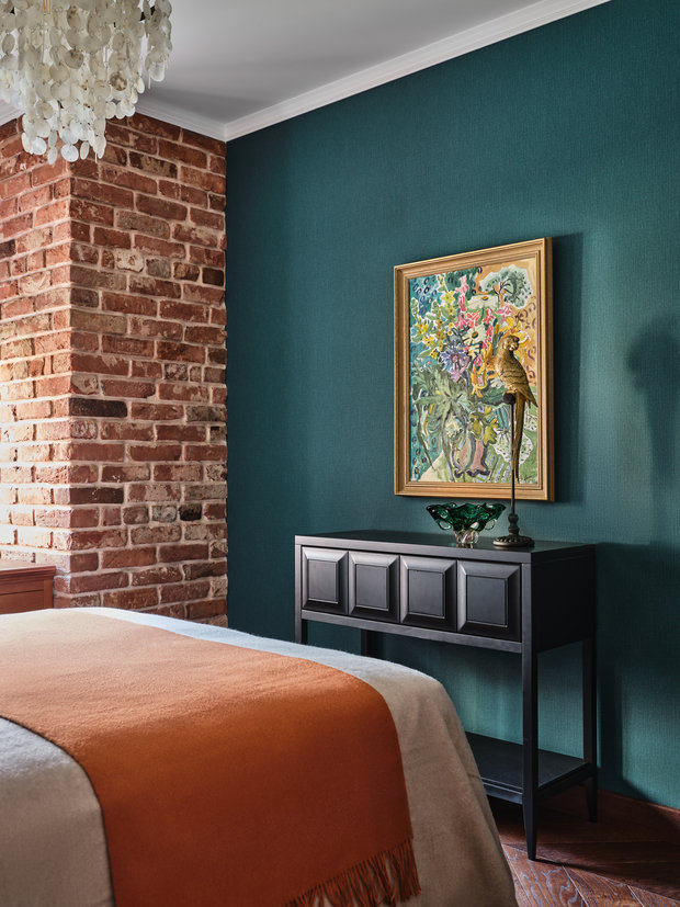 Фотография: Спальня в стиле Эклектика, Квартира, Проект недели, Москва, 4 и больше, Более 90 метров, Наталия Васильева – фото на INMYROOM