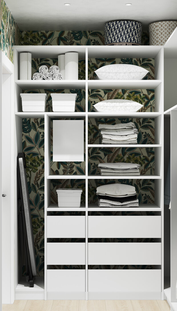 Фотография: Гардеробная в стиле Современный, Квартира, Проект недели, Воронеж, 2 комнаты, 40-60 метров, Room To Me, Анастасия Смагина – фото на INMYROOM