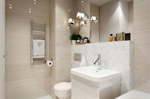 Фото из портфолио Стильная студия в новостройке. 25м² – фотографии дизайна интерьеров на INMYROOM
