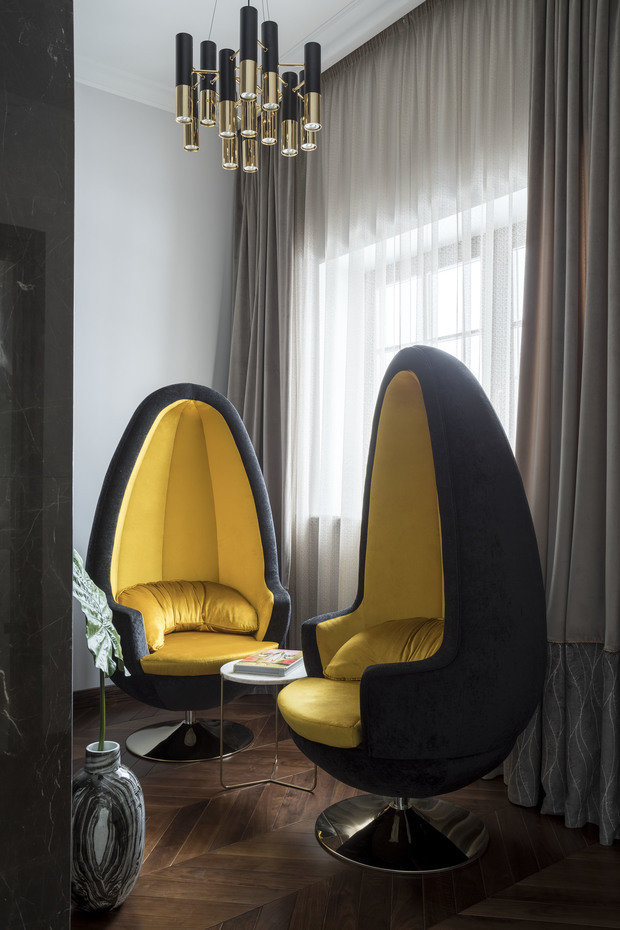 Фотография: Мебель и свет в стиле Современный, Проект недели, Подмосковье, Дом и дача, Таунхаус, 4 и больше, Более 90 метров, Бюро Home Emotions – фото на INMYROOM