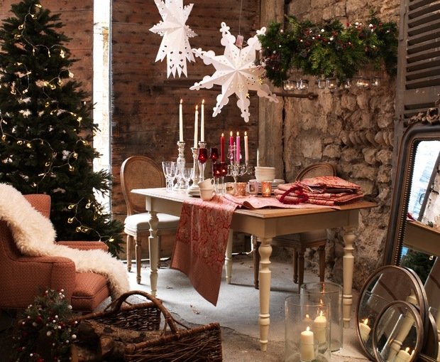 Фотография: Кухня и столовая в стиле Прованс и Кантри, Современный, Свечи, Сервировка стола – фото на INMYROOM