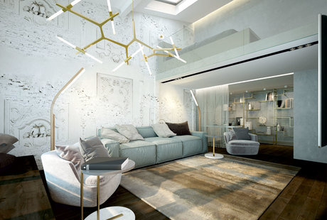 Двухуровневая квартира для бизнесмена в Loft Studio 8