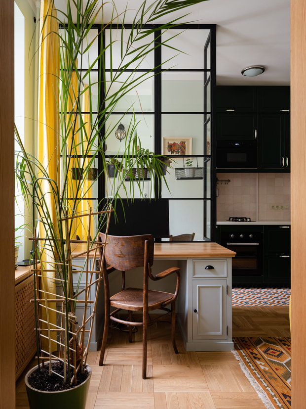 Фотография: Кабинет в стиле Прованс и Кантри, Эклектика, Квартира, Проект недели, Санкт-Петербург, 2 комнаты, 40-60 метров, Людмила Данилевич – фото на INMYROOM