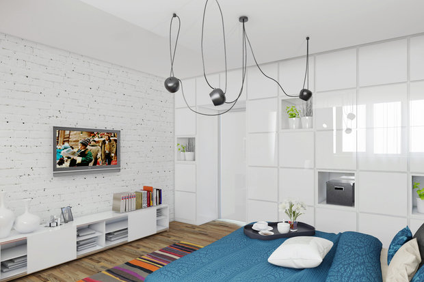 Фото из портфолио Дизайн двухуровневого пентхауза с видом на лес – фотографии дизайна интерьеров на INMYROOM