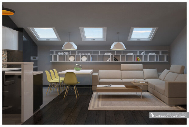 Фото из портфолио дизайн мансарды – фотографии дизайна интерьеров на INMYROOM